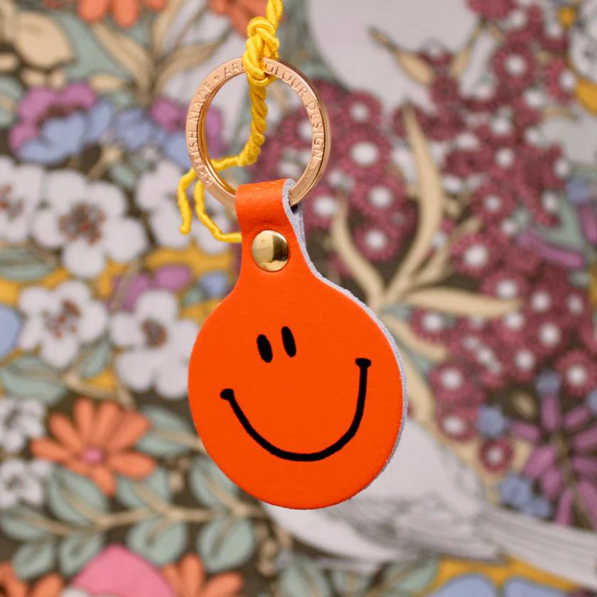 Feeling Lush Smiley Schlüsselanhänger Orange