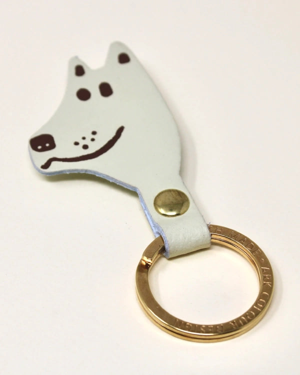 Dog Schlüsselanhänger Cream