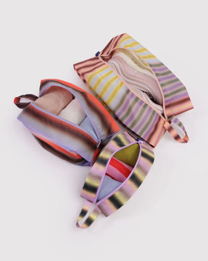 Baggu 3D Zip Set Gradient Stripes (3teilig)