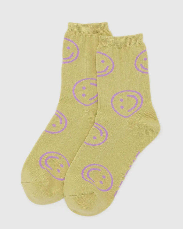 Crew Socks Straw Happy