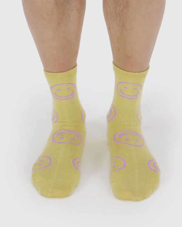 Crew Socks Straw Happy