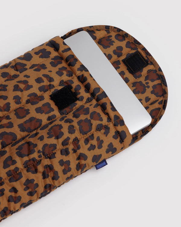 Baggu Puffy Laptop Sleeve 13"/14" Leopard
