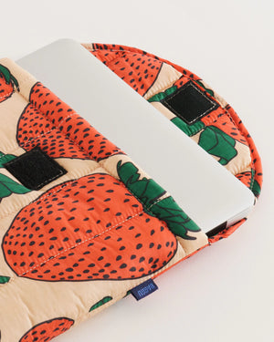 Baggu Puffy Laptop Sleeve 13"/14" Strawberry