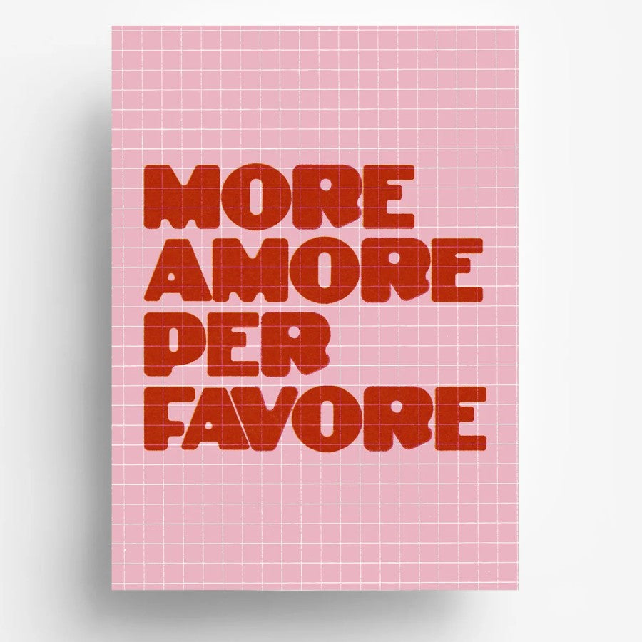 More Amore Per Favore Postkarte