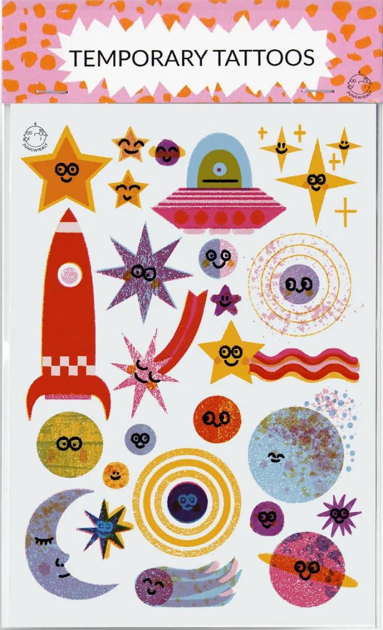 Outer Space Temporary Tattoos