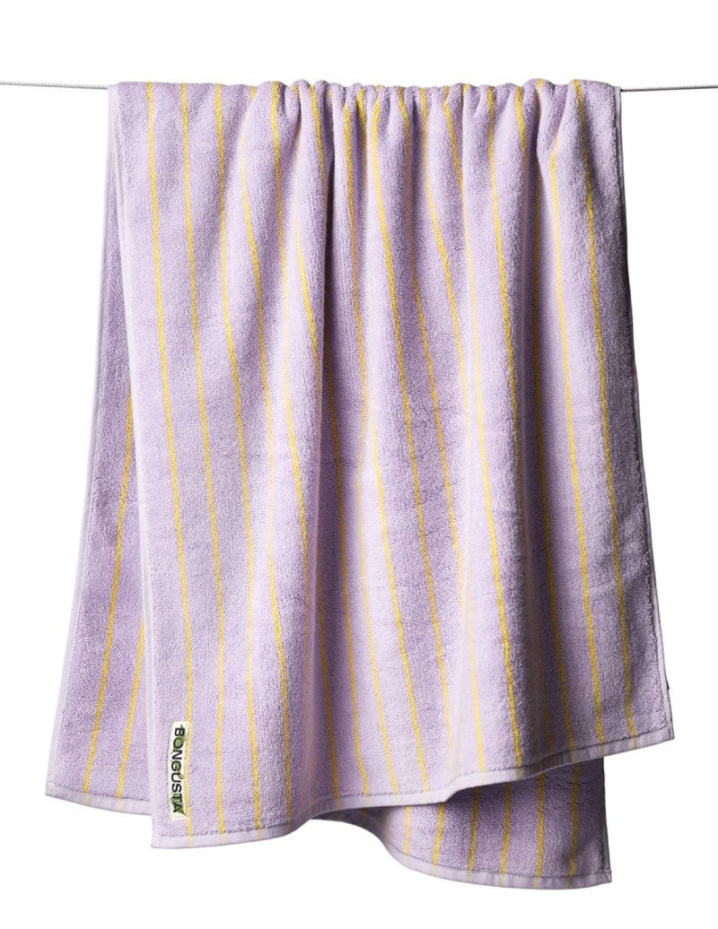Naram Badehandtuch Lilac & Neon Yellow