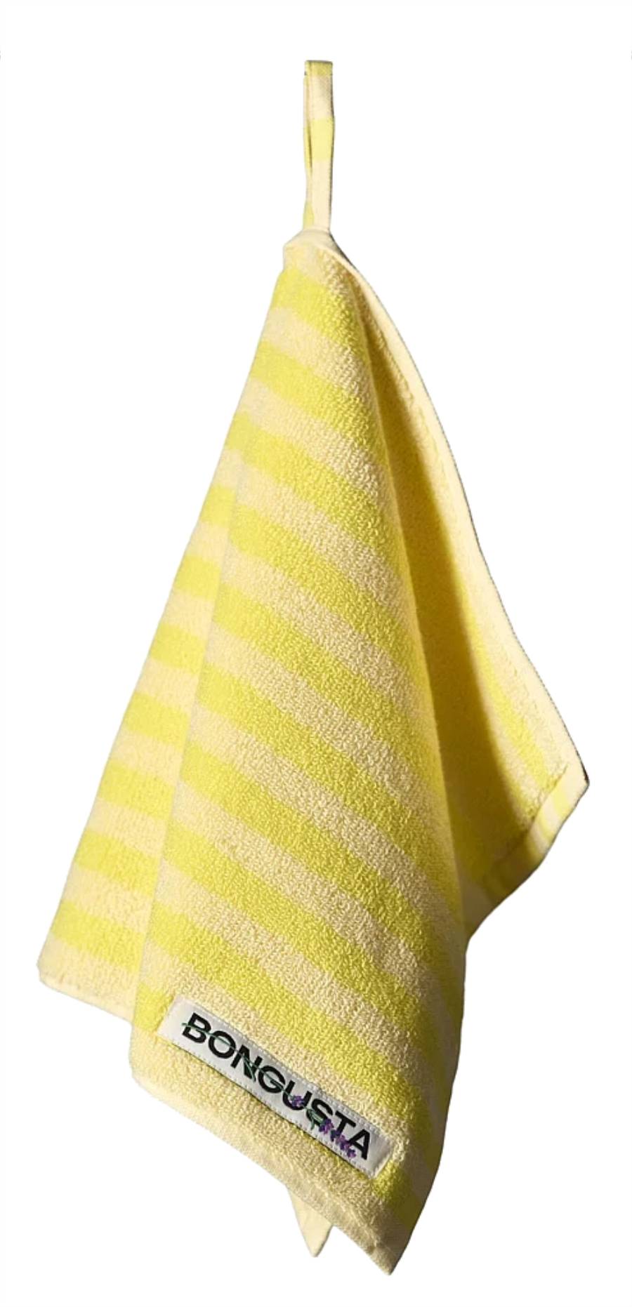 Naram Gästehandtuch Pristine & Neon Yellow (30x50cm)