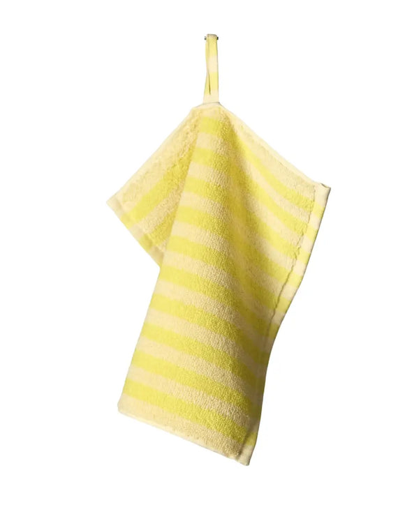 Naram Waschlappen Pristine & Neon Yellow (30x30cm)