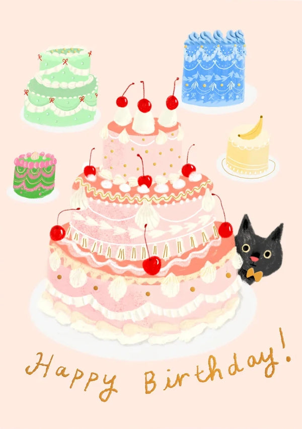 Le Gateau Happy Birthday Postkarte