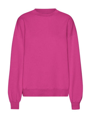 Organic Oversized Sweatshirt Magenta Blaze