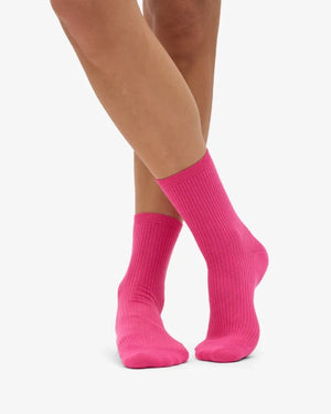 Classic Organic Socks Bubblegum Pink