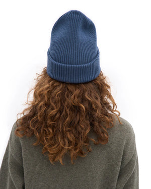 Merino Wool Hat Petrol Blue