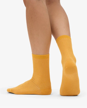 Classic Organic Socks Burned Yellow