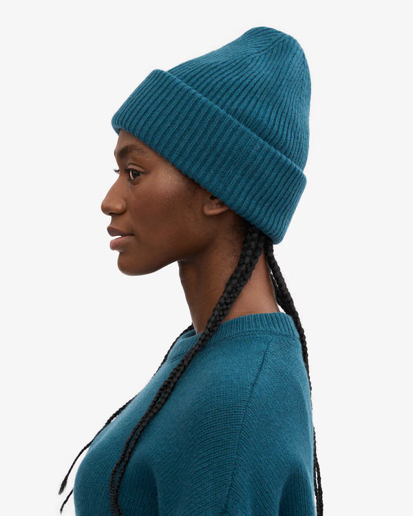 Merino Wool Hat Ocean Green