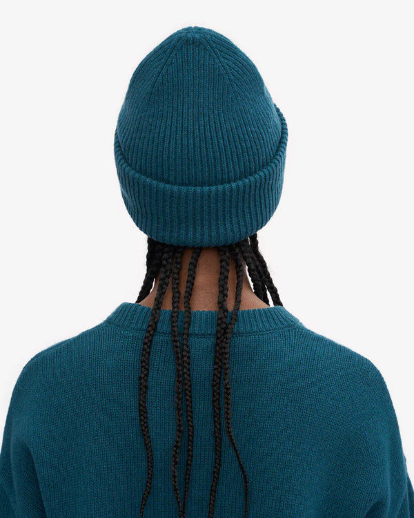 Merino Wool Hat Ocean Green
