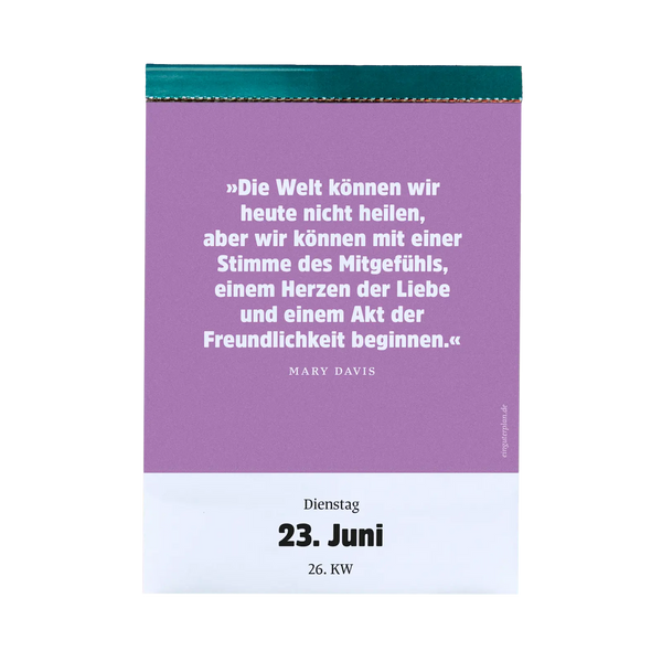 Abreißkalender »Halbwegs entspannt durch 2026«