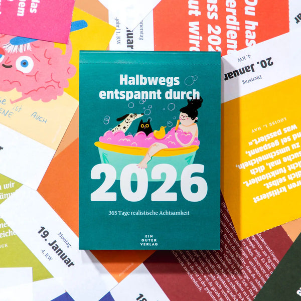 Abreißkalender »Halbwegs entspannt durch 2026«