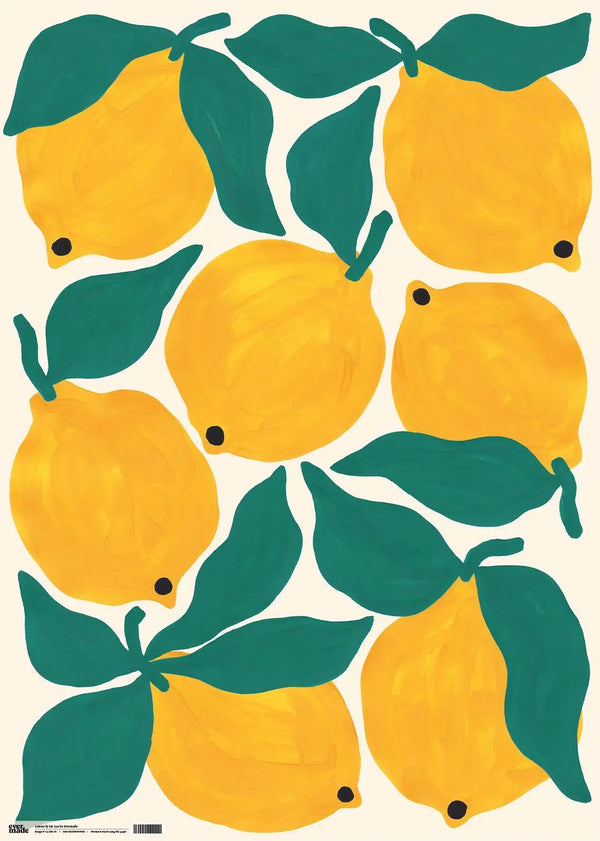 Evermade Lemons Geschenkpapier