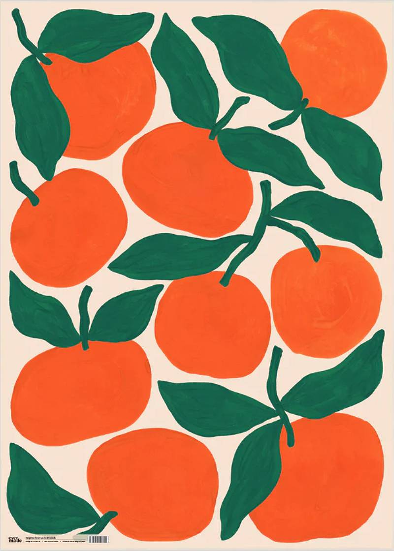 Tangerines Geschenkpapier