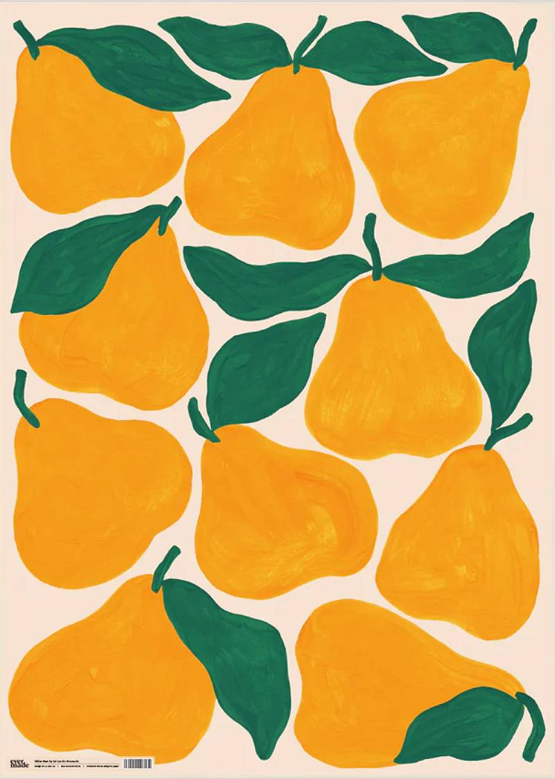 Yellow Pears Geschenkpapier