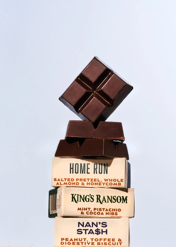 KING'S RANSOM Schokolade mit Minze, Pistazien und Kakaonibs (40g)