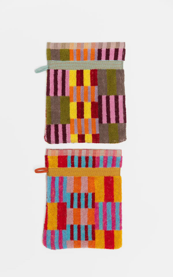 Odds & Ends Wash Glove Duo #47 Tulip Quilt 2er Set