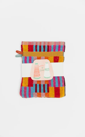 Odds & Ends Wash Glove Duo #47 Tulip Quilt 2er Set
