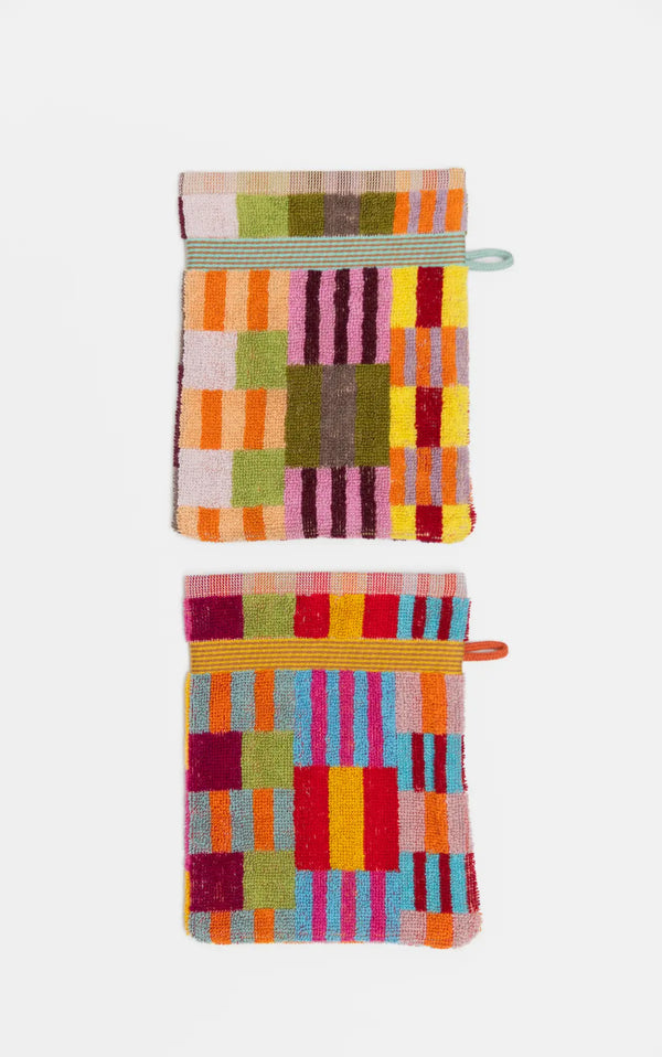 Odds & Ends Wash Glove Duo #47 Tulip Quilt 2er Set