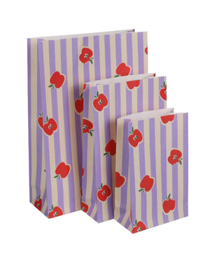 Geschenktüte Apples mit Boden (5er-Pack)