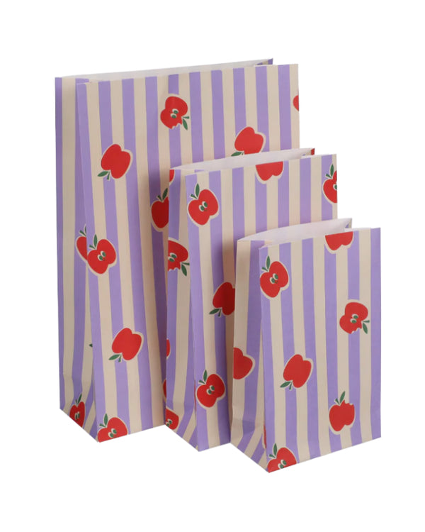 Geschenktüte Apples mit Boden (5er-Pack)