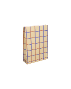 Geschenktüte Tartan Check mit Boden (5er-Pack)