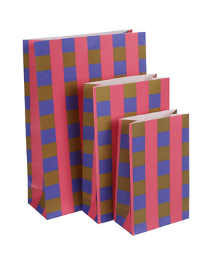 Geschenktüte Weave Grapefruit mit Boden (5er-Pack)