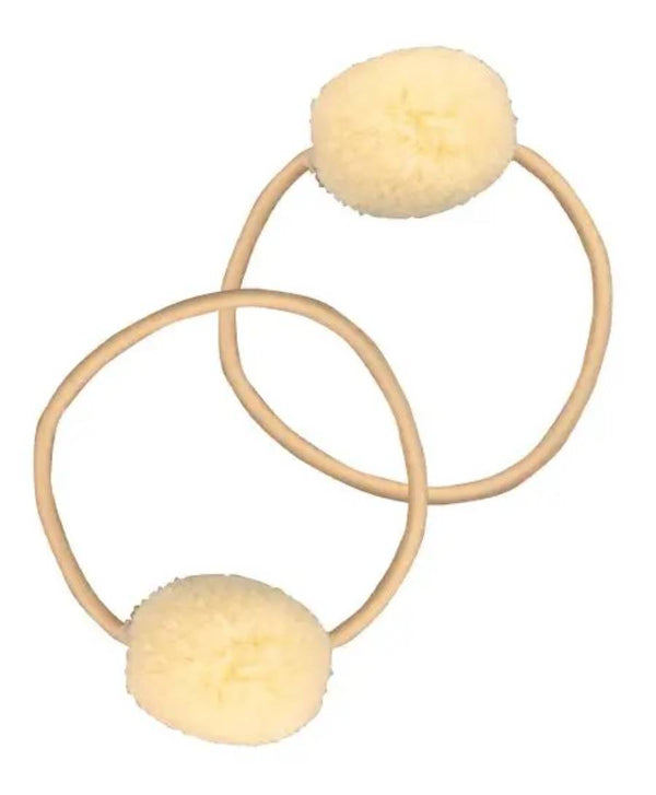 PomPom Haargummi 8er Set Rot
