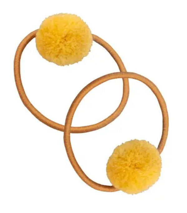PomPom Haargummi 8er Set Grün