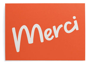 Postkarte Merci