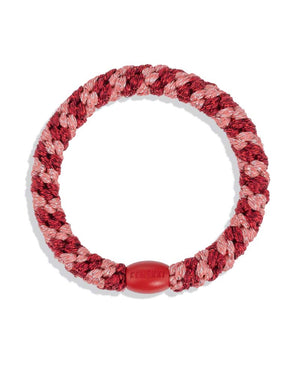 Kknekki Haargummi Coral Bordeaux Glitter Stripe