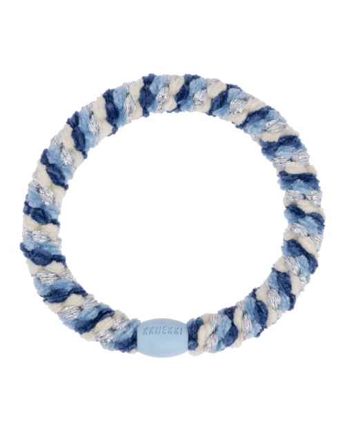 Kknekki Haargummi Mix Blue Silver Glitter