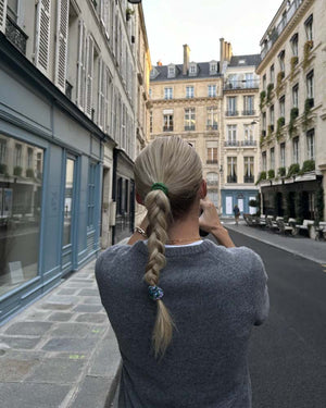 Kknekki Haargummi Velvet Glitter Jeansblue