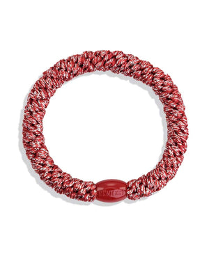 Kknekki Haargummi Red Silver Glitter