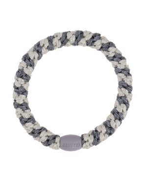 Kknekki Haargummi Silver Grey Stripe
