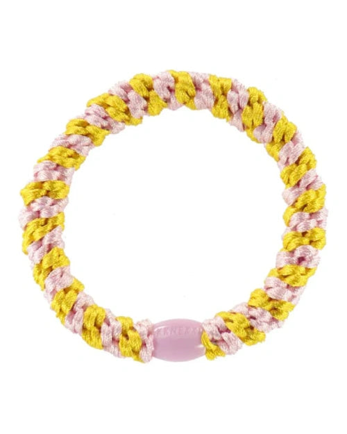 Kknekki Haargummi Yellow Pink Stripe