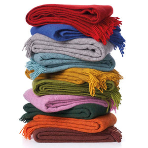 Gotland Wolldecke Orange