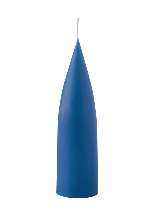 Cone-Shaped Candle Cobalt Blue