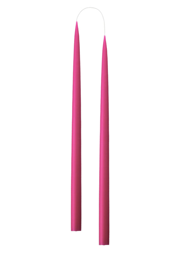Hand Dipped Candle Cerise H35cm (2er Set)