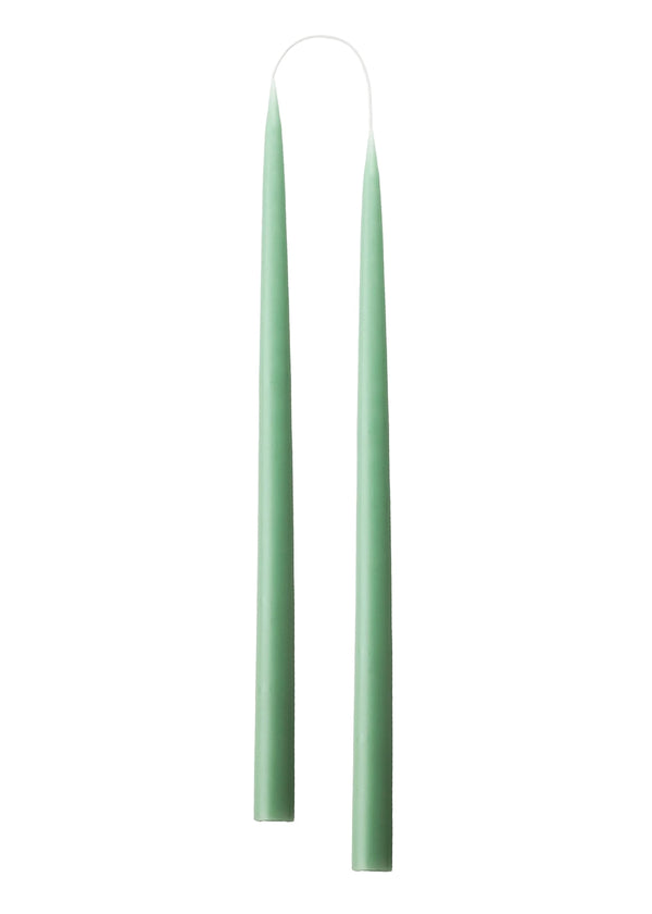 Hand Dipped Candle Dark Reseda Green H35cm (2er Set)