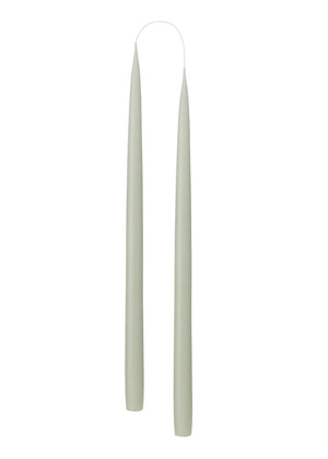 Hand Dipped Candle Light Reseda Green H35cm (2er Set)
