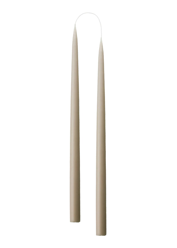 Hand Dipped Candle Linnen H35cm (2er Set)