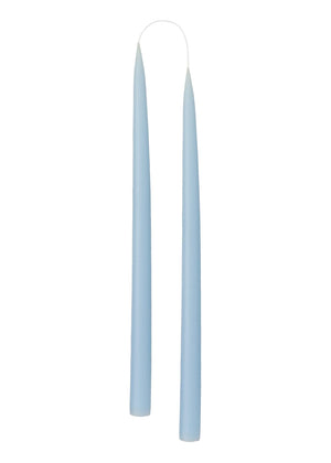 Hand Dipped Candle Pastel Blue H35cm (2er Set)