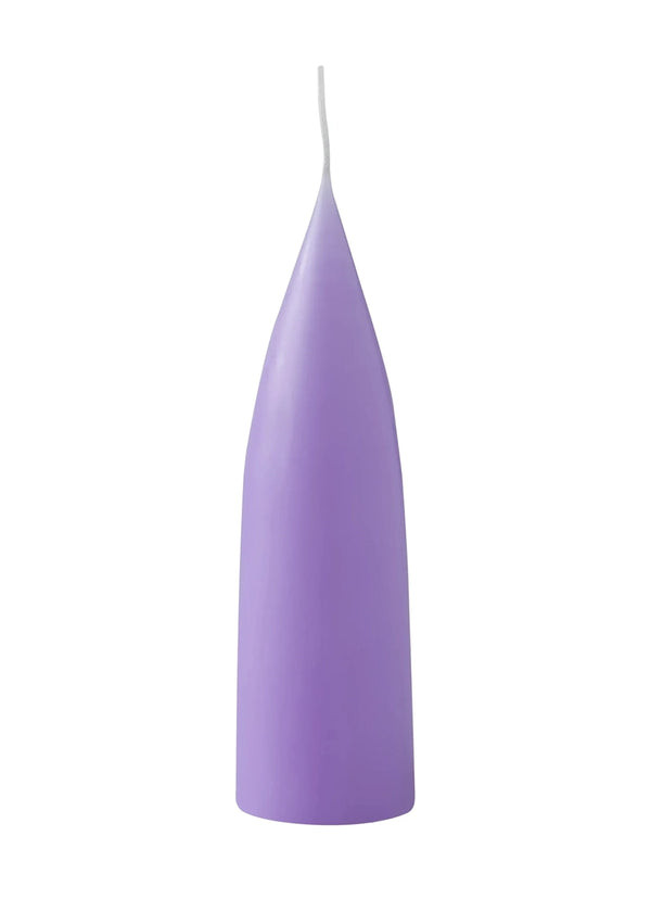 Cone-Shaped Candle Pastel Purple