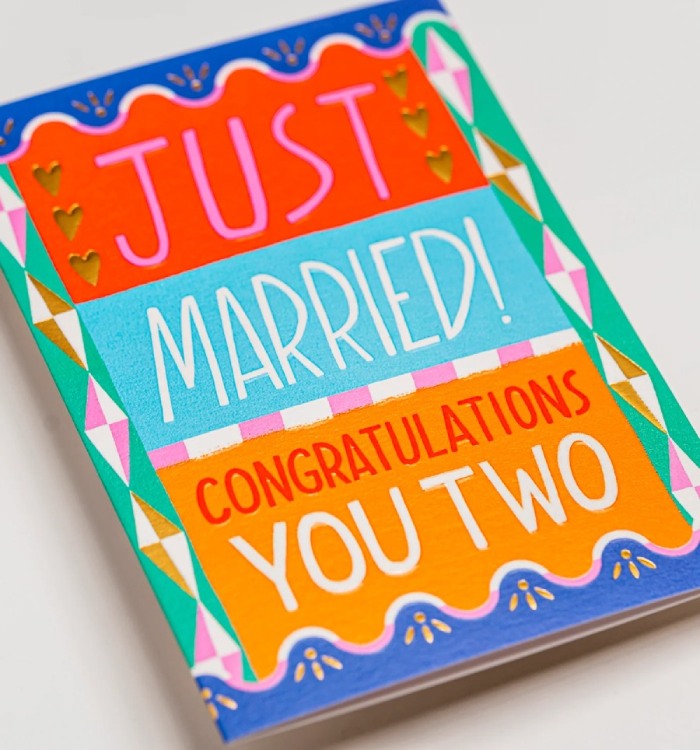 Ruby Taylor Just Married Klappkarte